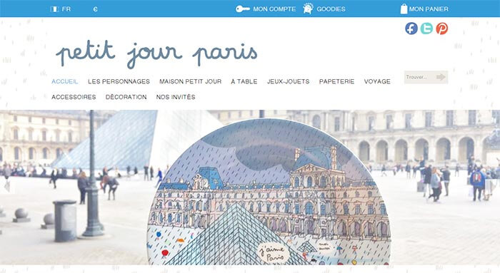 Dynamic Marketing Petit Jour Paris website
